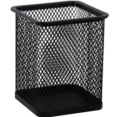 Підставка для ручок квадратна 80х80х95мм, металева, чорна (1/24/96)