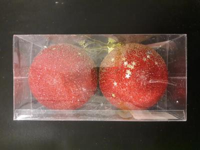 Кулі новорічні 92039-PN 10см 2шт. (1/) Кулі новорічні 92039-PN 10см 2шт. (1/)