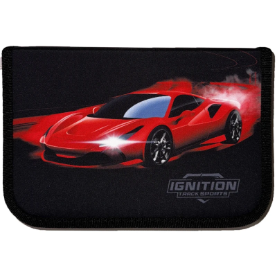 пенал 1-яр. пустий, 2 відворота, поліестер, "Red Car", 24210C