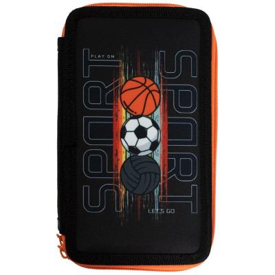 пенал 2-яр. пустий, поліестер, "Sport", 25310C