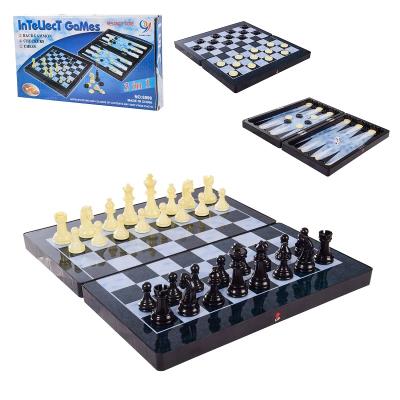 Іграшка шахи 8899 (36шт) "3в1", шашки, нарди, у коробці 32 * 18см