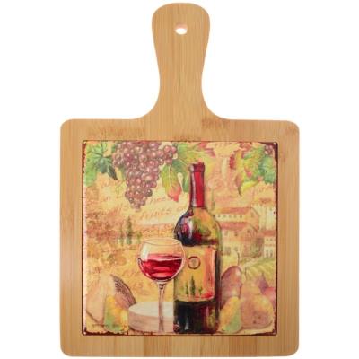 Дошка обробна Limited Edition WINE TIME / підставка під гаряче/ з бамбук.ручкою 18х28 см (B160070) Дошка обробна Limited Edition WINE TIME / підставка під гаряче/ з бамбук.ручкою 18х28 см (B160070)