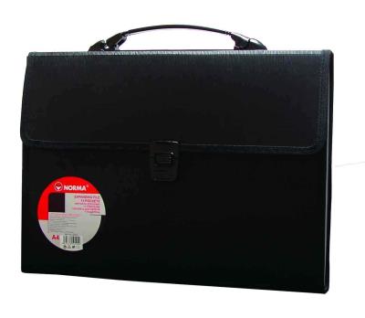 Портфель Norma, А4, РР, 13 відділень, з регістрами, чорний (1/10/40) Портфель Norma, А4, РР, 13 відділень, з регістрами, чорний (1/10/40)
