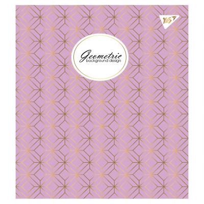 Зошит для записів А5/18 лін. YES "Geometric" мат. ВДЛ+ УФ-спл+Pantone Gold