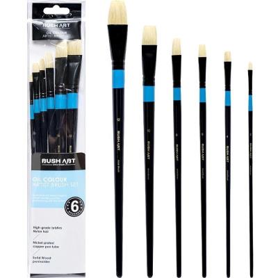 LO59066-2 Набір пензлів для масляних фарб Art Nation плоск. 2#, плоск. 4#, плоск. 6#, плоск. 8#, пл LO59066-2 Набір пензлів для масляних фарб Art Nation плоск. 2#, плоск. 4#, плоск. 6#, плоск. 8#, пл