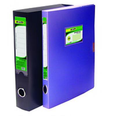 Папка-коробка 4Office, A4, PP, 5,5 см, на ліпучці, кольори асорті (1/50/100) Папка-коробка 4Office, A4, PP, 5,5 см, на ліпучці, кольори асорті (1/50/100)