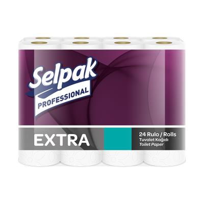 Папір туалетний Selpak PRO Extra, двошаровий, целюлозний, 22,3 м, 24шт/уп (1/3)