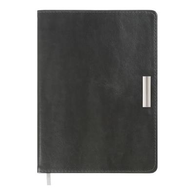 Щоденник датов. 2026 SALERNO, A5, сірий, штуч. шкіра