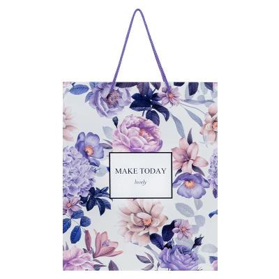 Пакет паперовий подарунковий, 26х32см, Violet Whispers