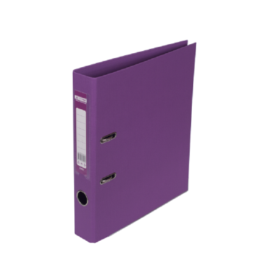 Регистратор ELITE, 2-х сторонний, А4, 50мм, сиреневый, PP, сборный