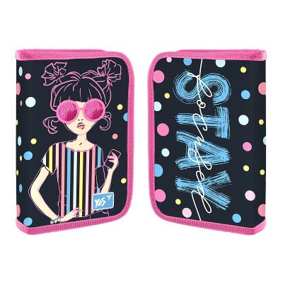 Пенал твердий YES одинарний з двома клапанами HP-04 Girls style Пенал твердий YES одинарний з двома клапанами HP-04 Girls style