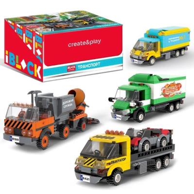 Конструктор IBLOCK арт. PL-921-440 (48шт) 6уп по 8 ТРАНСПОРТ, 4 вида у дісплей боксі 215-227дет, ін Конструктор IBLOCK арт. PL-921-440 (48шт) 6уп по 8 ТРАНСПОРТ, 4 вида у дісплей боксі 215-227дет, ін