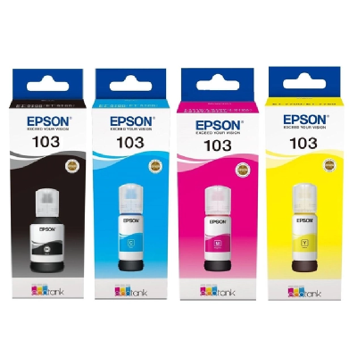 Набір оригінальних чорнил Epson для L3100/3110/3150 №103 4х65мл B/C/M/Y (SET103E)