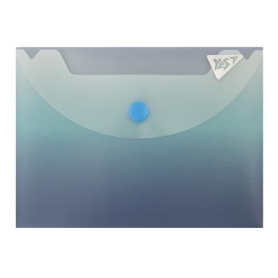 Папка-конверт YES B7 на кнопці "Fusion", синьо-блакитна Папка-конверт YES B7 на кнопці "Fusion", синьо-блакитна