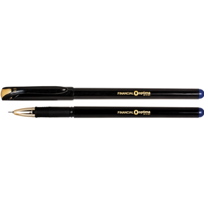 Ручка гелева OPTIMA FINANTIAL 0,5 мм, пише синім, O15637-02 (12/144)
