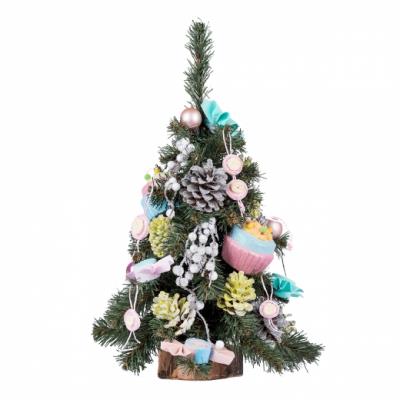 Ялинка Yes! Fun h-0,45 м з прикрасами "Маршмеллоу"