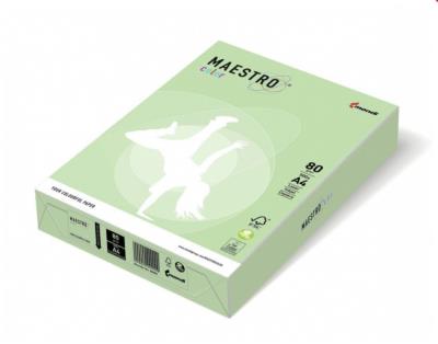Бумага цветная Maestro Color Pastell MG28, A4, плотность 160г/м2, 250 листов, зеленая (1/5)