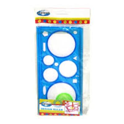 Лінійка пласт. художня 20см Centrum 84823 сірограф