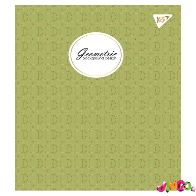 Зошит для записів А5/24 кл. YES "Geometric" мат. ВДЛ+ УФ-спл+Pantone Gold