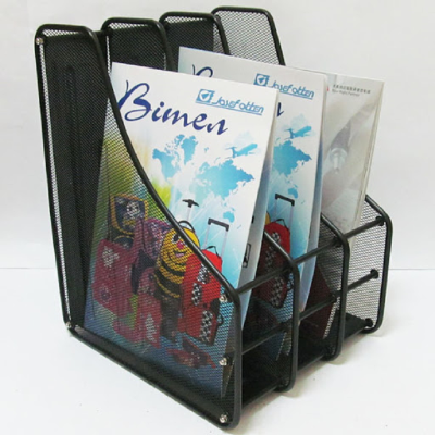 Лоток для паперу металева, вертикальна "Сітка" 3 секції, чорний, BJ-3004-3 (IMG1989-B-3) (1) Лоток для паперу металева, вертикальна "Сітка" 3 секції, чорний, BJ-3004-3 (IMG1989-B-3) (1)