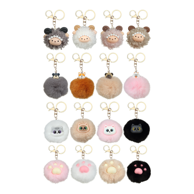 Брелок PomPom Cutie, хутро