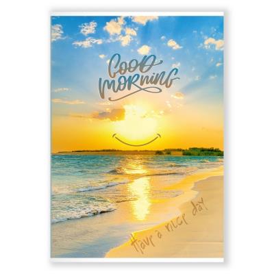 Зошит загальний А4, 48 арк., кліт., скоба "Добрий ранок"