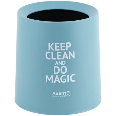 Настільний контейнер для сміття, круглий, блакитний Настільний контейнер для сміття, круглий, блакитний