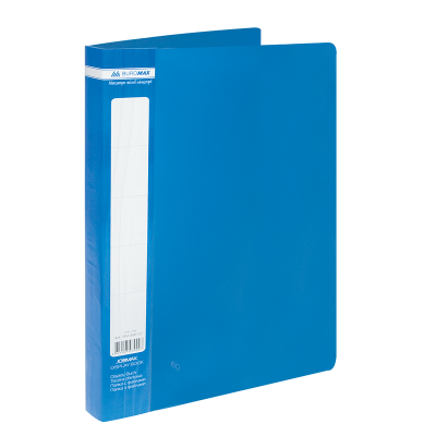 Папка с 60 файлами А4 JOBMAX, синий, ВМ.3621-02