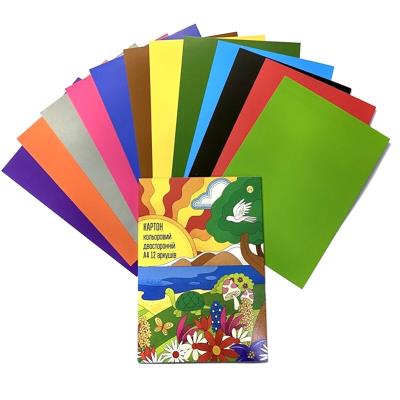 А4 12 арк. Картон кольоровий двосторонній, ТМ "Тетрада" 1/20 А4 12 арк. Картон кольоровий двосторонній, ТМ "Тетрада" 1/20