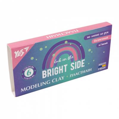 Пластилін YES, 6 кольорів, 120 г "Glamour" 540640 (1/60) Пластилін YES, 6 кольорів, 120 г "Glamour" 540640 (1/60)