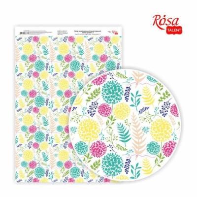 Папір дизайнерський односторонній „Floral garden“ 3, 21х29,7 см, глянцевий, 250 г/м2, ROSA TALENT Папір дизайнерський односторонній „Floral garden“ 3, 21х29,7 см, глянцевий, 250 г/м2, ROSA TALENT