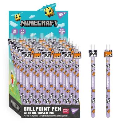 Ручка кулькова масляна Yes "Minecraft.Spring", 0,7 мм, синя