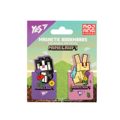 Закладки магнітні YES "Minecraft.Spring", висікання, 2 шт