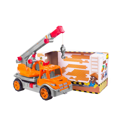 Іграшка "Автокран Технок", арт.3695 (Оранжевий) Іграшка "Автокран Технок", арт.3695 (Оранжевий)