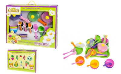 Набір посуду столовий іграшковий Tigres 39149, Ромашка, 43 елементи Набір посуду столовий іграшковий Tigres 39149, Ромашка, 43 елементи