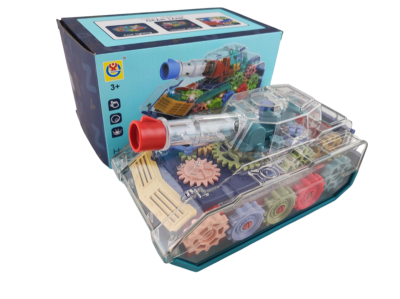 Іграшка Муз.танк 2265A (72шт/2)батар.,прозорий корпус, кольорові внутрішні деталі, світло,звук,у кор Іграшка Муз.танк 2265A (72шт/2)батар.,прозорий корпус, кольорові внутрішні деталі, світло,звук,у кор