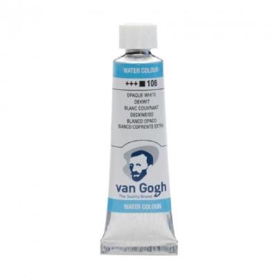Краска акварельная Van Gogh (106), Белила супер покровные, туба 10 мл, Royal Talens Краска акварельная Van Gogh (106), Белила супер покровные, туба 10 мл, Royal Talens