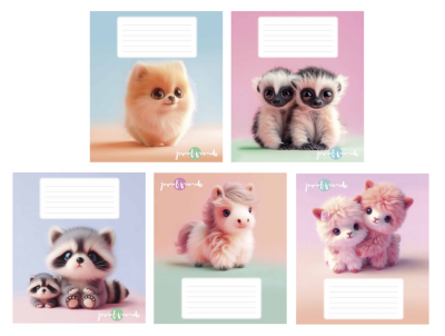 Зошит учнівський, 12арк., у клітинку, ВД-лак, Школярик