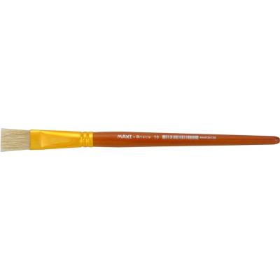 Пензель плаский № 10, ворс щетина, коротка ручка Пензель плаский № 10, ворс щетина, коротка ручка