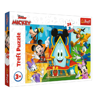 Пазли - (24 елм. MАХІ) - "Мікі-Маус" / Дісней "Юніор"/Trefl Пазли - (24 елм. MАХІ) - "Мікі-Маус" / Дісней "Юніор"/Trefl
