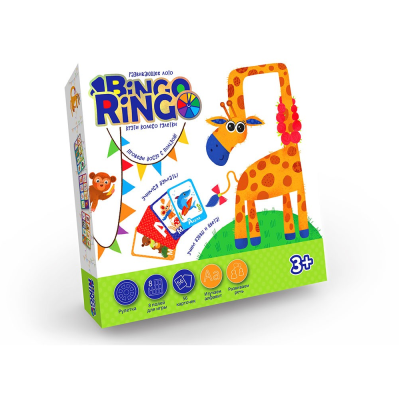 Настольная игра "BINGO RINGO" украинский - английский язык