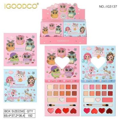 Косметика арт. IG3137 (192шт) палетка тіней,помада, аксес дисп.бокс. 15*20*2см