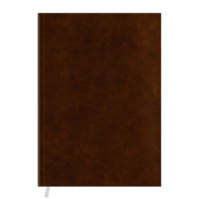 Дневник недатированный А5 (145х202 мм), 128 листов, клетка, обложка балладек, коричневый, 231 0522