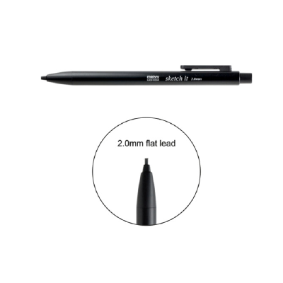 Механічний олівець для рисунку, грифель (форма долото), 2х60 мм, Marvy