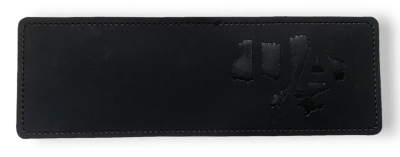 Обкладинка ID - 2 екошкіра Baby-face thermo UA на мапі чорна тиснення