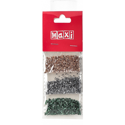 Камінці декоративні металізовані, 3 пакети по 5г Камінці декоративні металізовані, 3 пакети по 5г