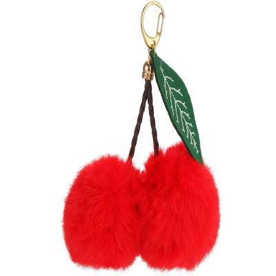 Брелок пухнастий комбінований Cherry Брелок пухнастий комбінований Cherry
