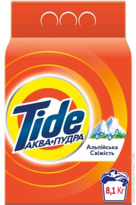 TIDE Авт СМЗ порошк. Аква-Пудра Альп. cвіж. 8.1кг 