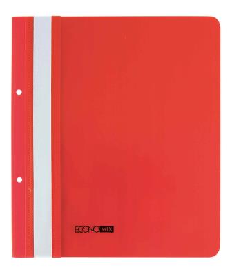 Папка-швидкозшивач Economix 31506-03, з перфорацією, А5, глянець, червоний (10/400) Папка-швидкозшивач Economix 31506-03, з перфорацією, А5, глянець, червоний (10/400)