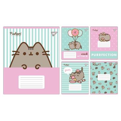 А5/12 кос. Yes Pusheen Candy, зошит учнівський шкільний